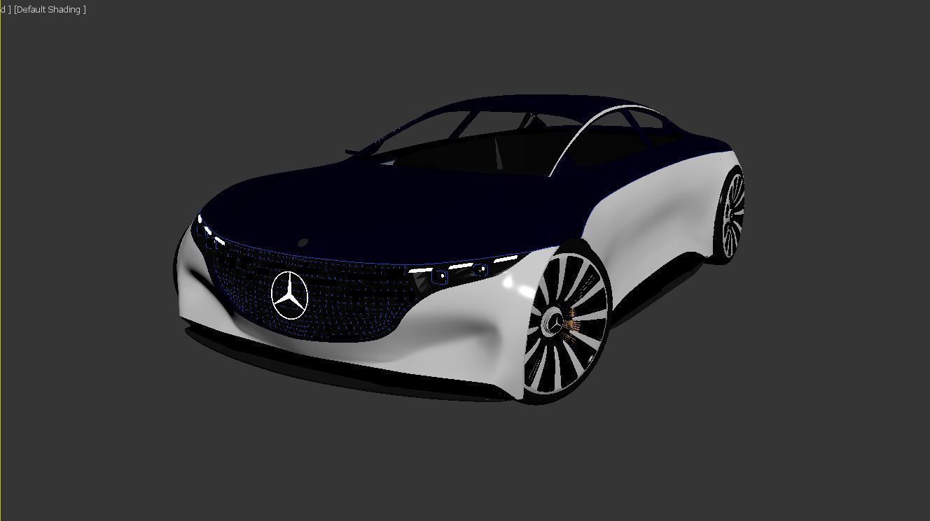 Mercedes Benz EQS VISION concept 3D model_3