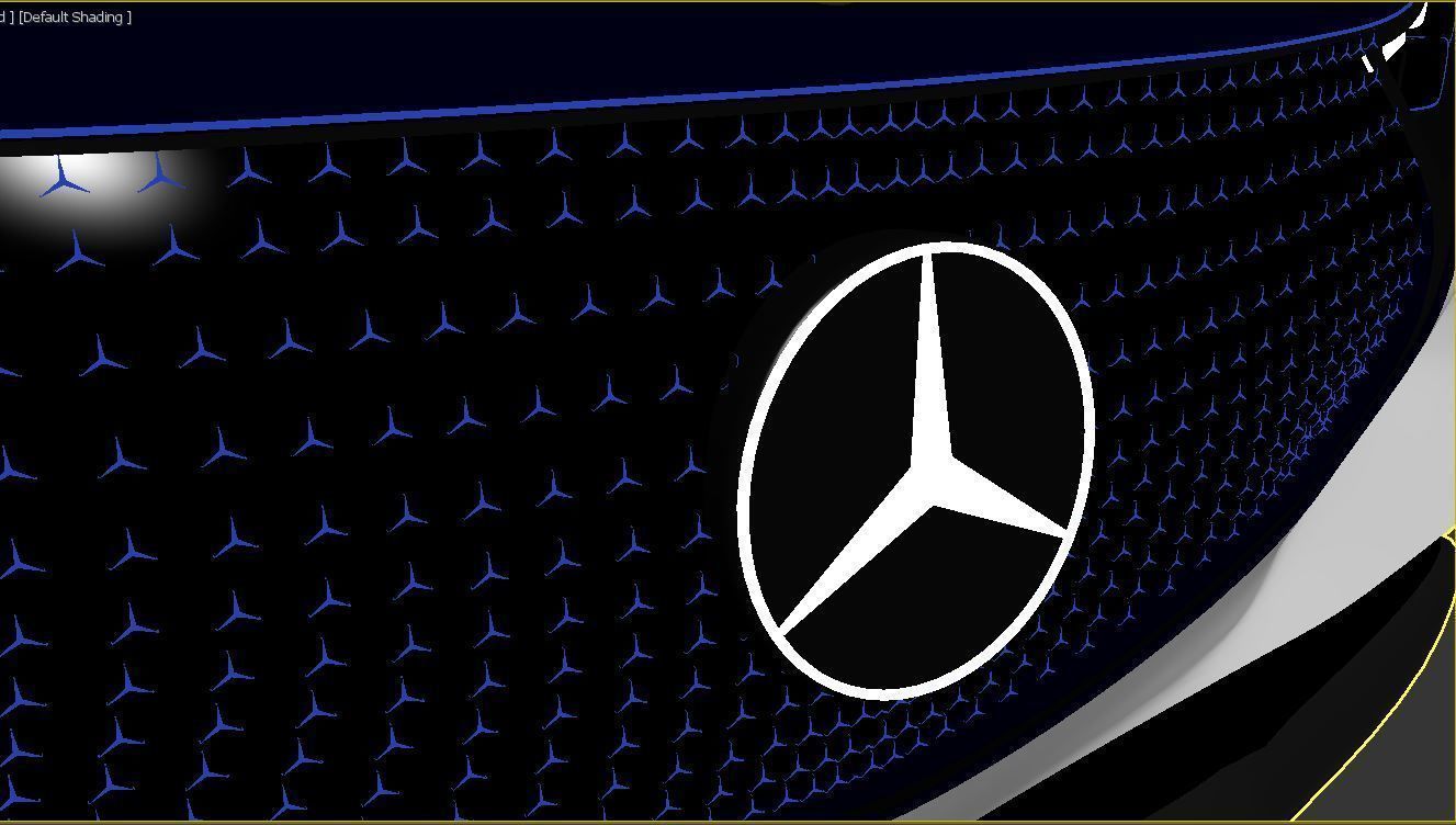 Mercedes Benz EQS VISION concept 3D model_5