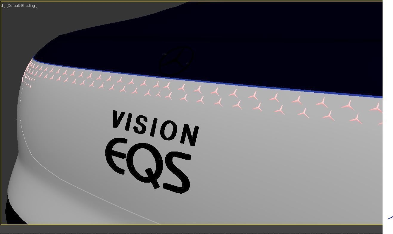 Mercedes Benz EQS VISION concept 3D model_6