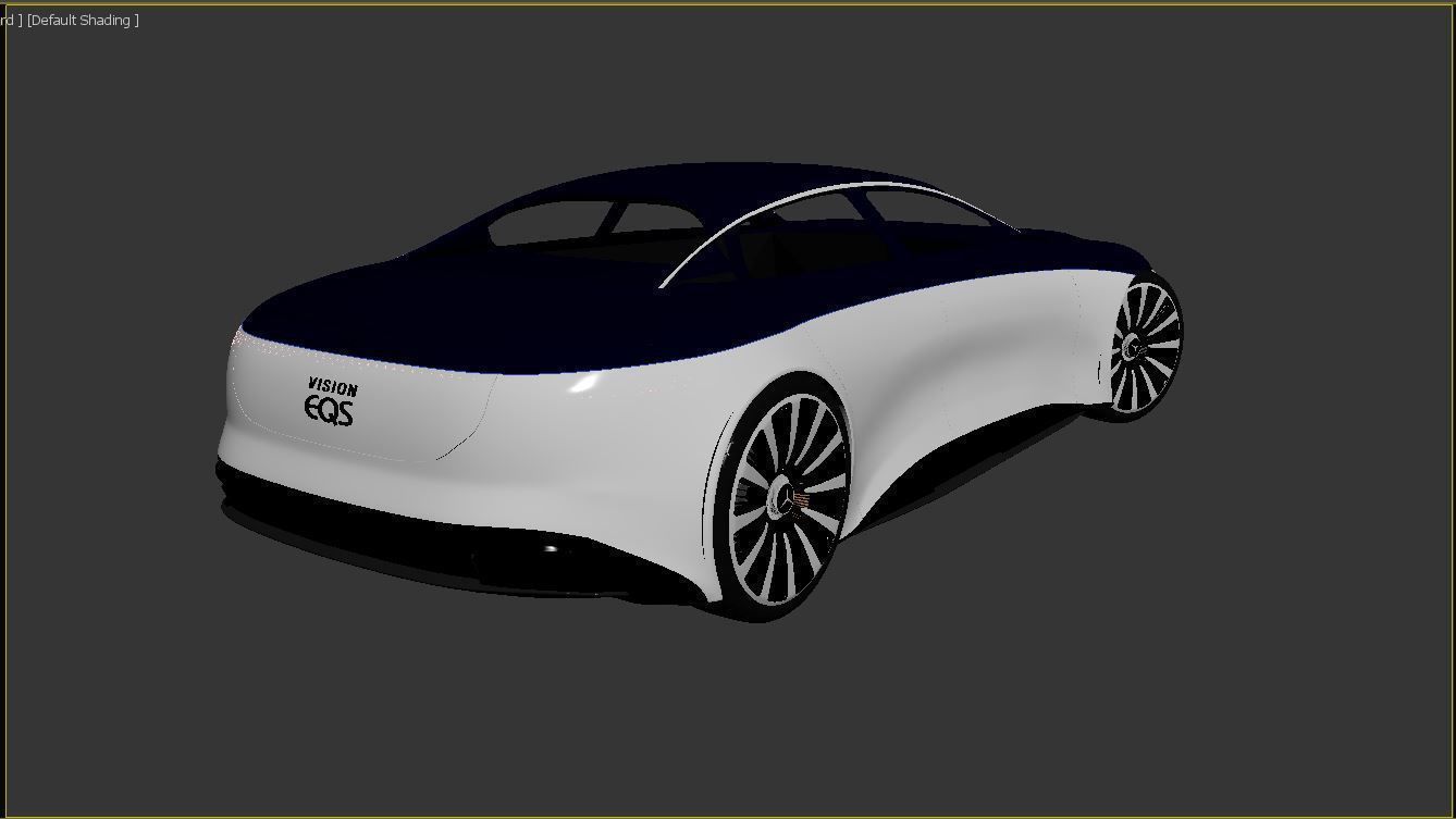 Mercedes Benz EQS VISION concept 3D model_4