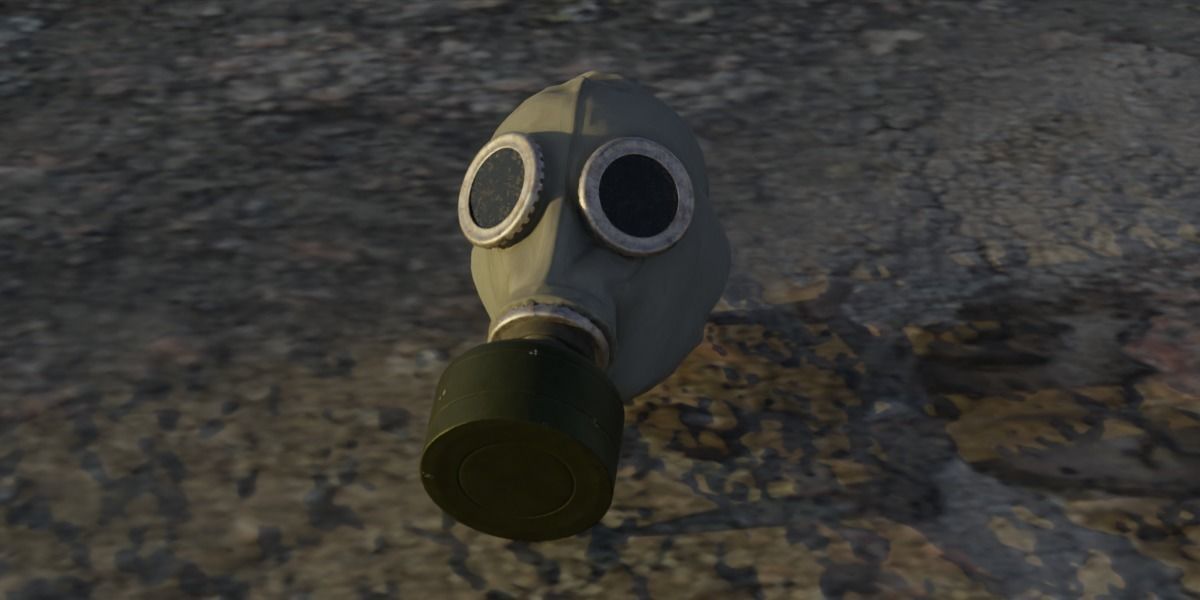 Photorealistic Gas Mask - Wearing State Low-poly 3D model_7