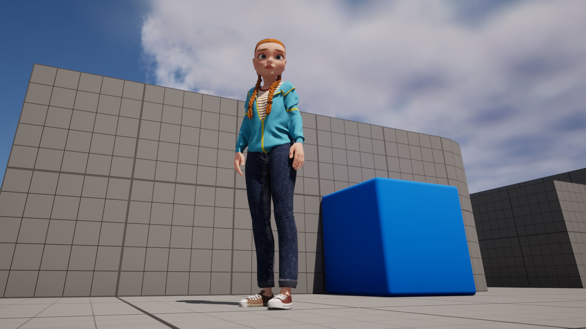 Low Poly Game Ready Rigged Stylized Character Max Low-poly 3D model_6