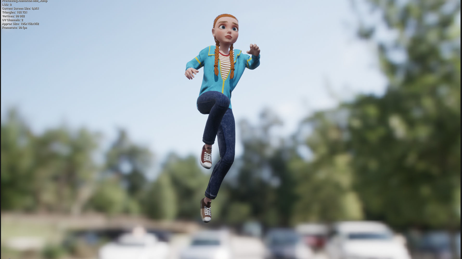 Low Poly Game Ready Rigged Stylized Character Max Low-poly 3D model_7