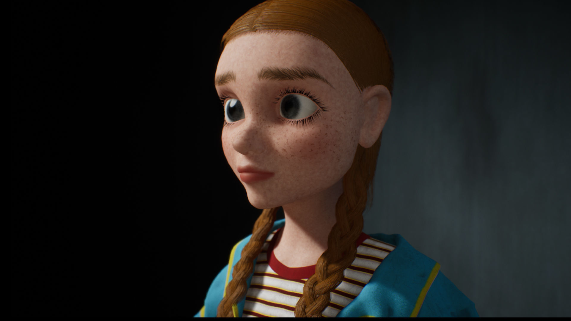 Low Poly Game Ready Rigged Stylized Character Max Low-poly 3D model_3