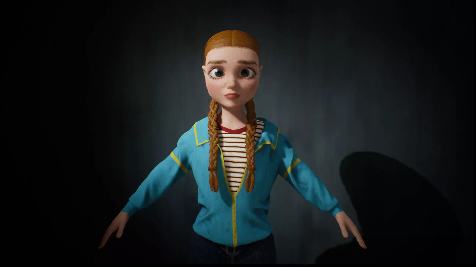 Low Poly Game Ready Rigged Stylized Character Max Low-poly 3D model_0