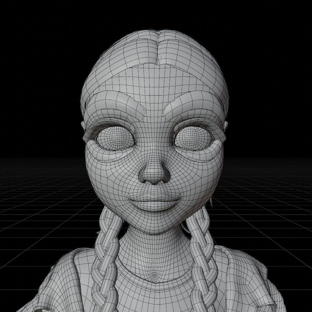 Low Poly Game Ready Rigged Stylized Character Max Low-poly 3D model_8