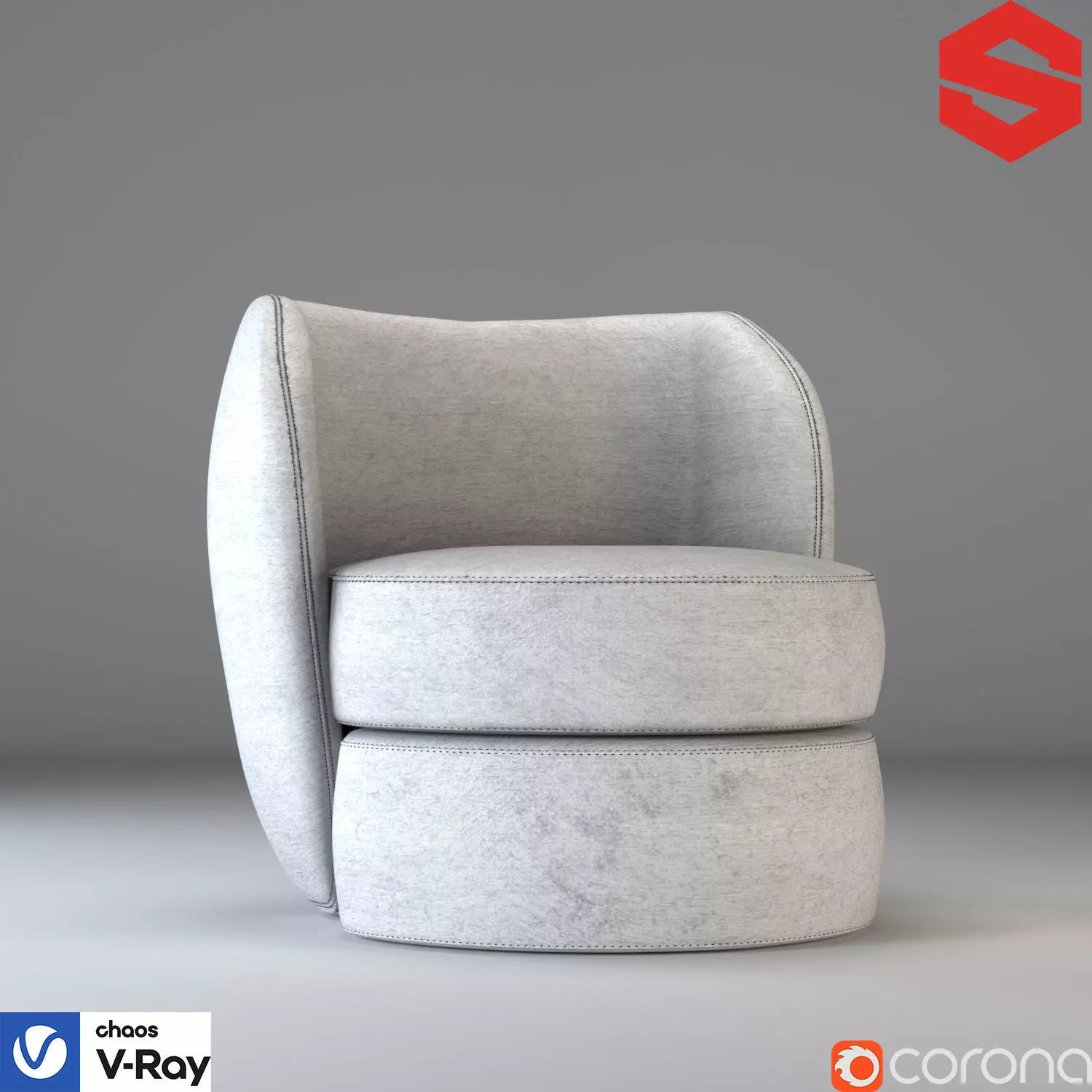Forme Lounge Chair Free low-poly 3D model
