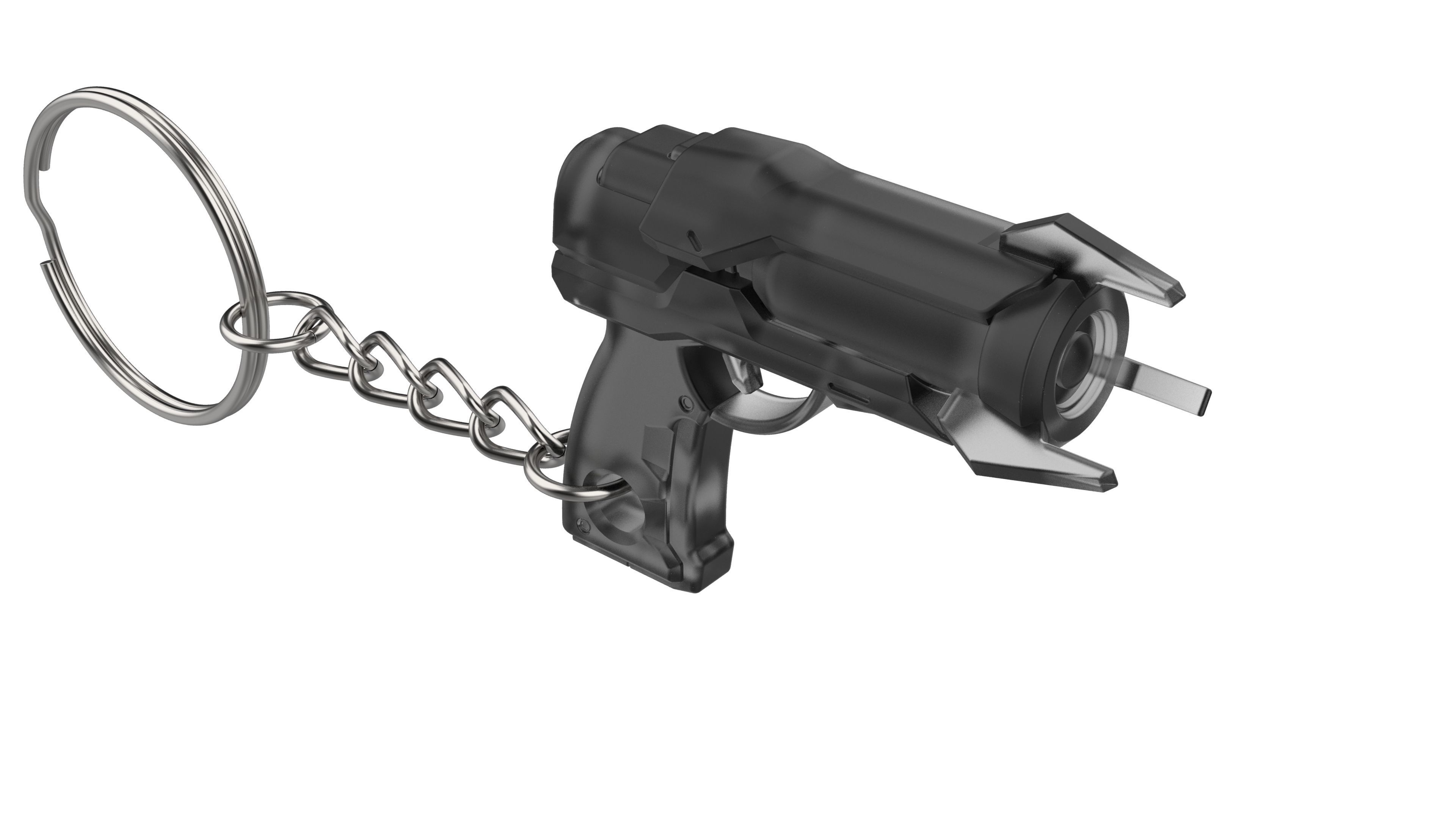 Keychain - Ana Dart Blaster - Overwatch - Printable model - STL 3D print model_5