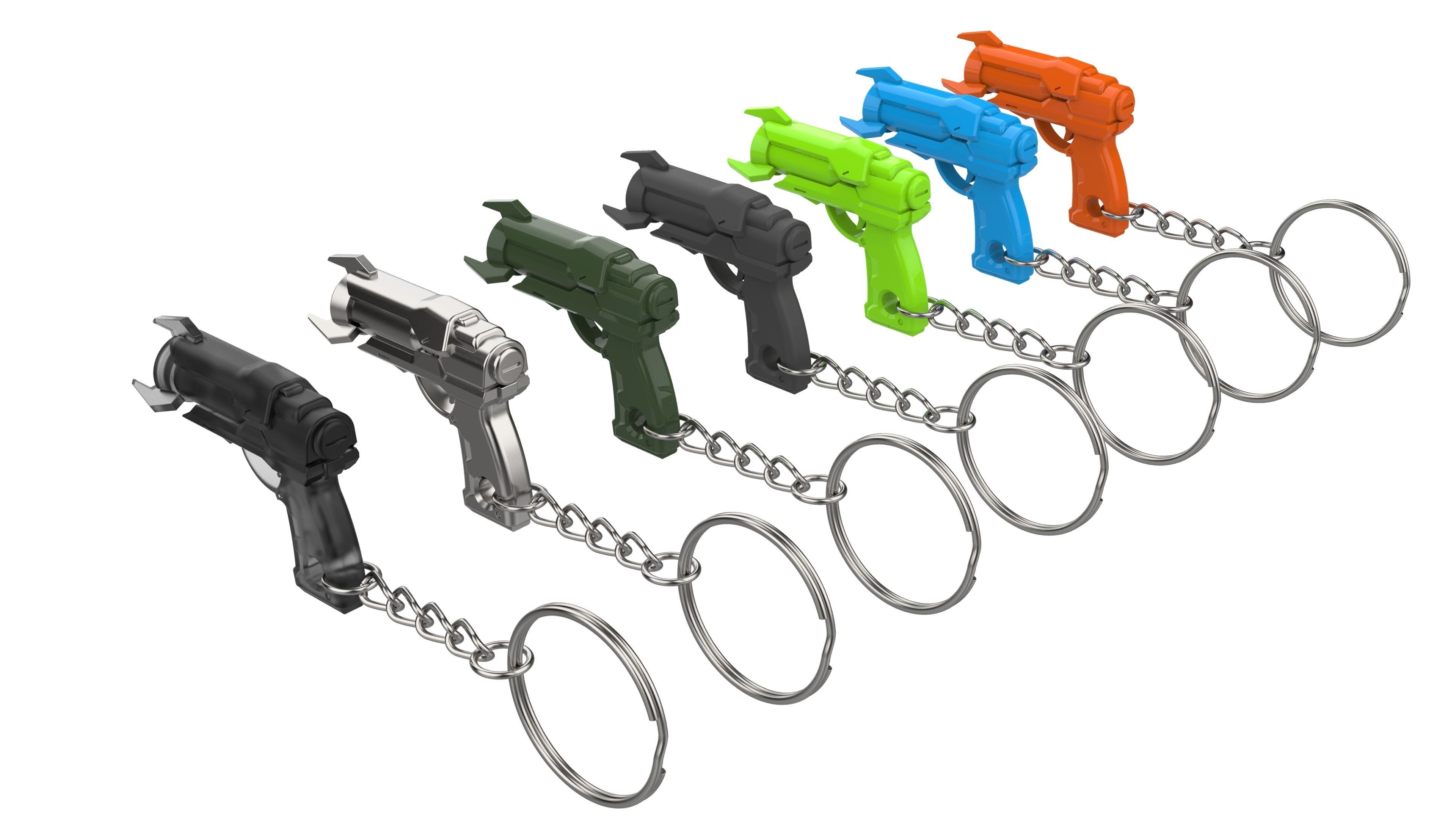 Keychain - Ana Dart Blaster - Overwatch - Printable model - STL 3D print model_12