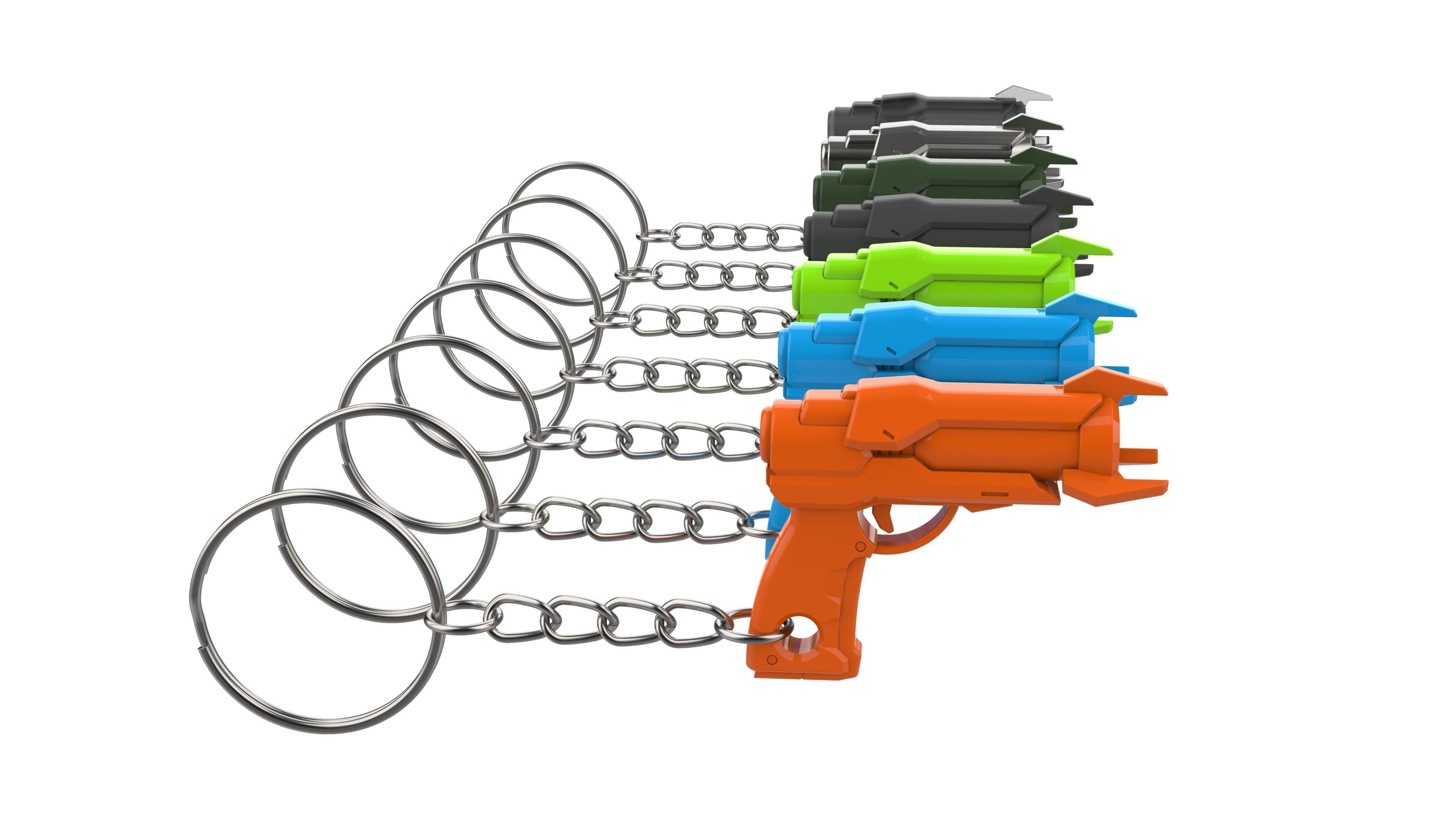 Keychain - Ana Dart Blaster - Overwatch - Printable model - STL 3D print model_14