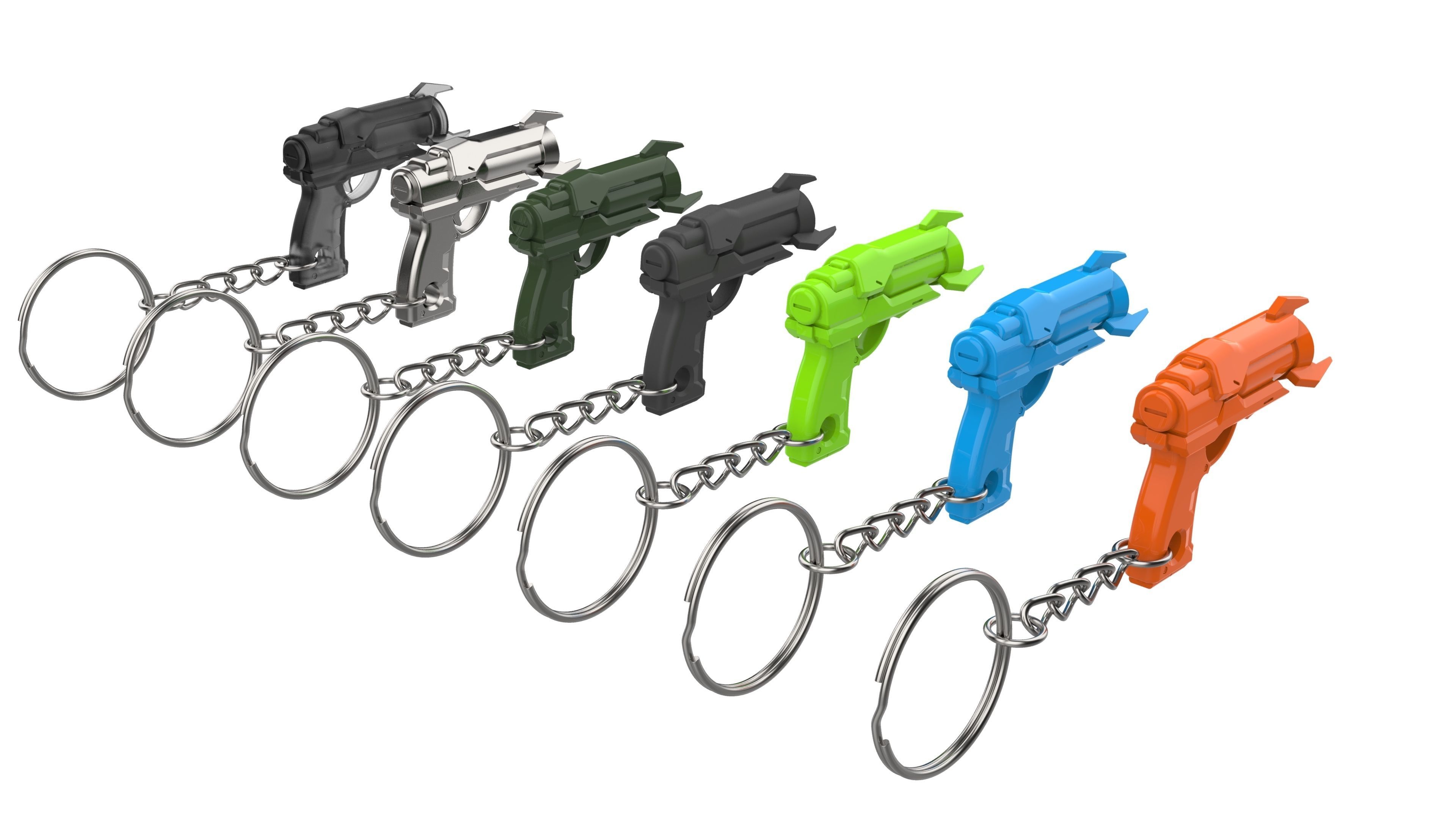 Keychain - Ana Dart Blaster - Overwatch - Printable model - STL 3D print model_13