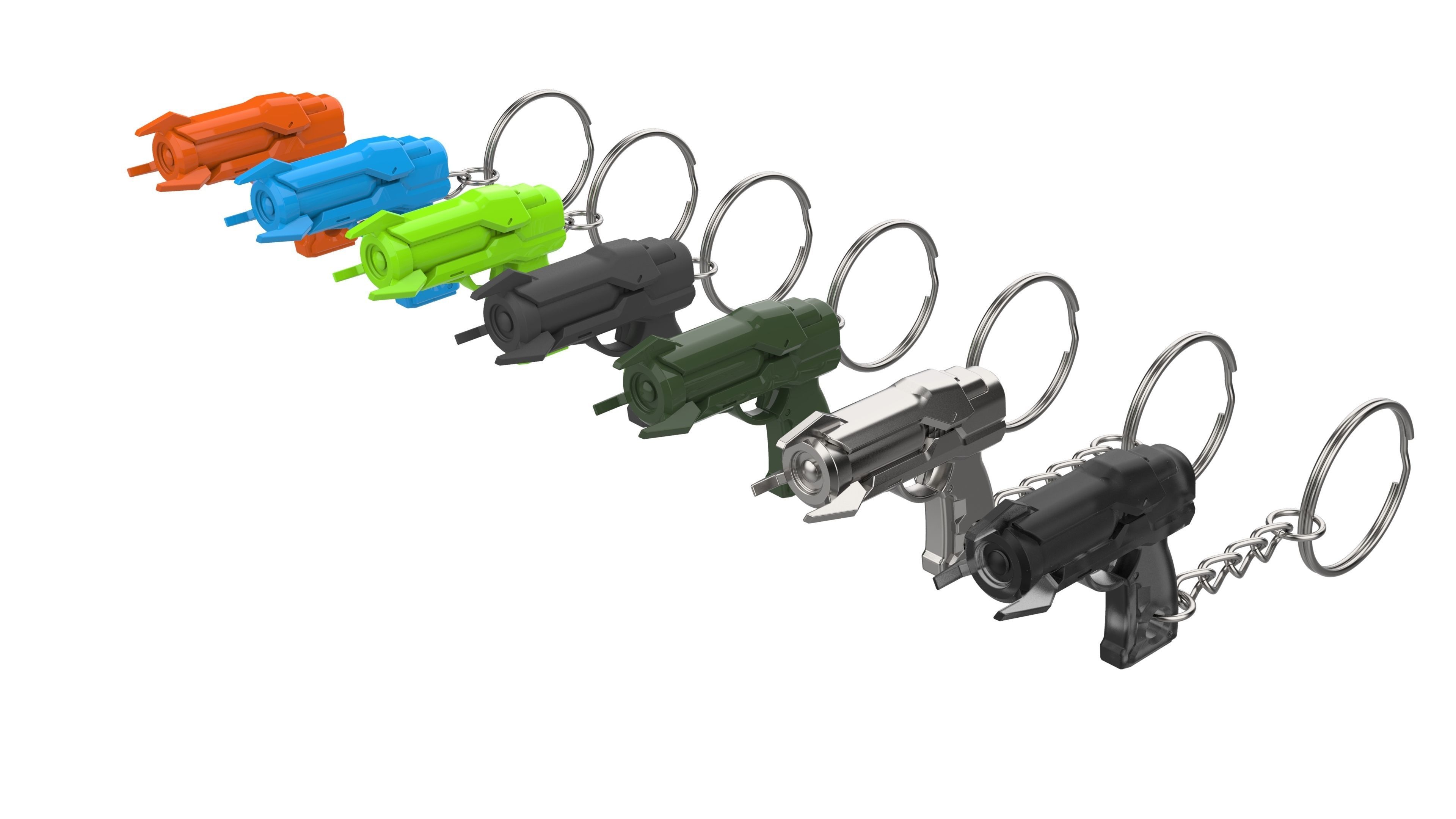 Keychain - Ana Dart Blaster - Overwatch - Printable model - STL 3D print model_9