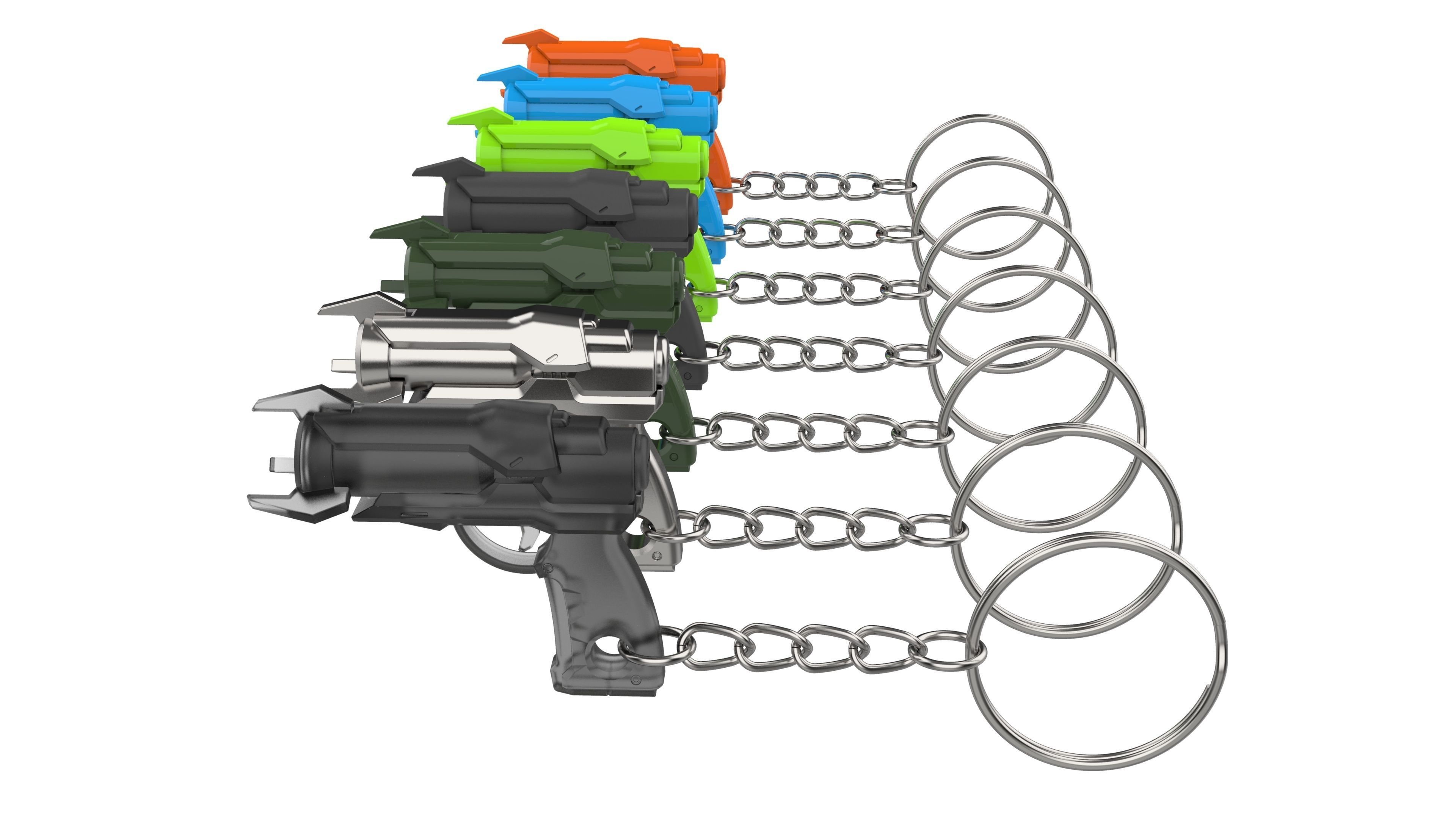 Keychain - Ana Dart Blaster - Overwatch - Printable model - STL 3D print model_11