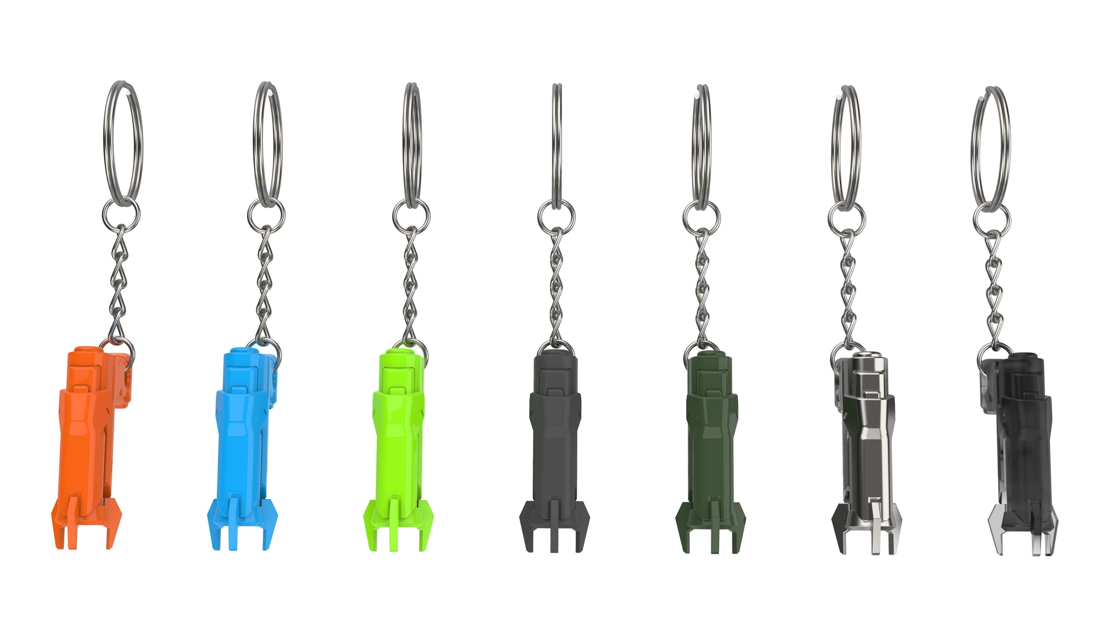 Keychain - Ana Dart Blaster - Overwatch - Printable model - STL 3D print model_16