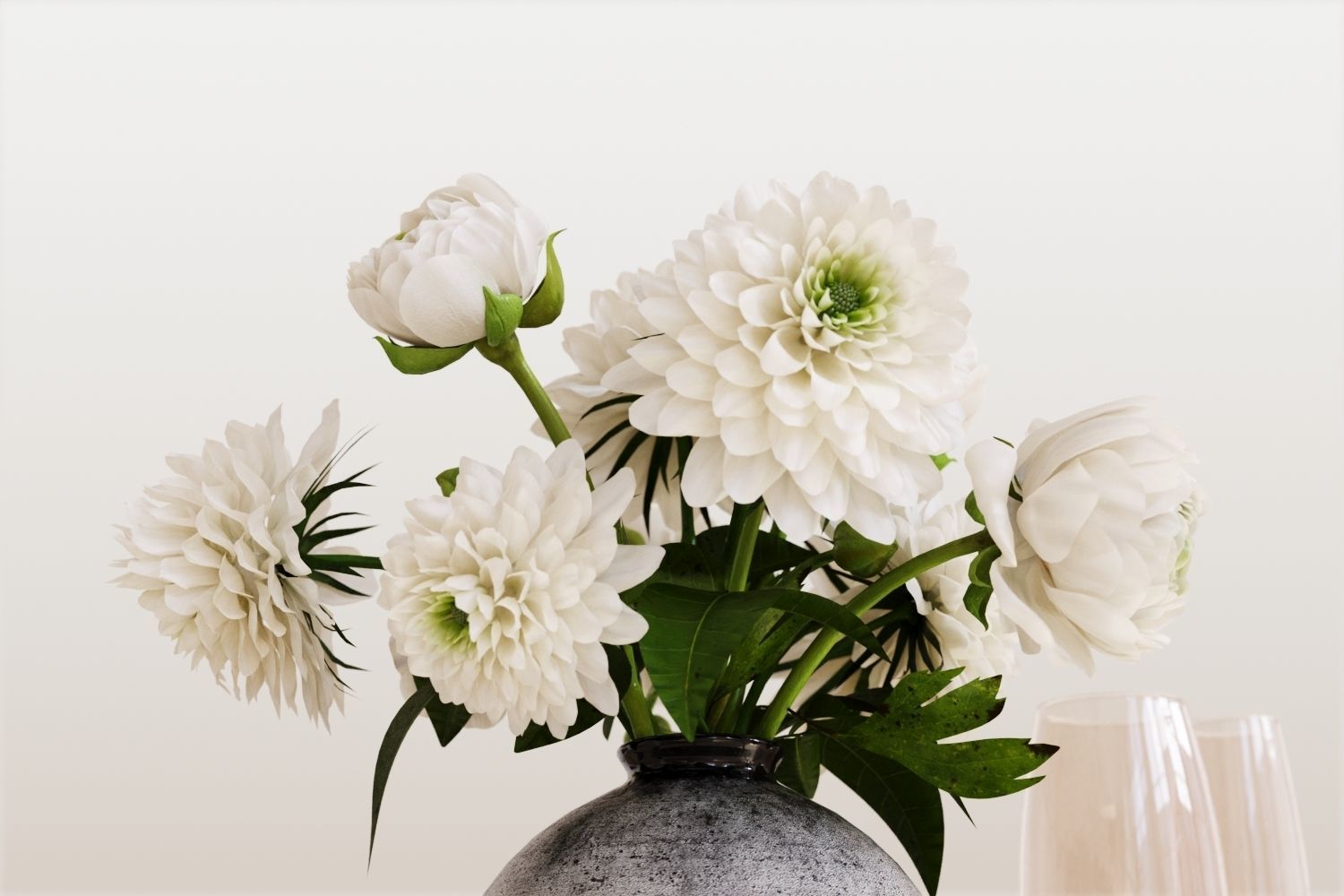 Modern restaurant tableware 3D model_4