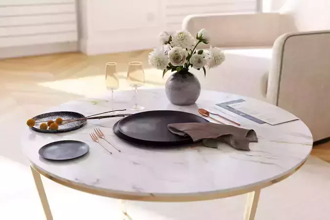 Modern restaurant tableware