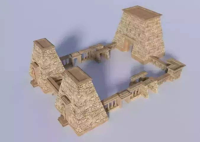 Ancient Egyptian Civilization 3d Model Building 