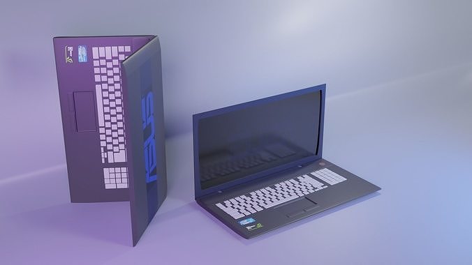 laptop pc micro asus 3D model