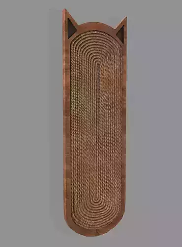 Lowpoly Cat Scratching Board Pbr