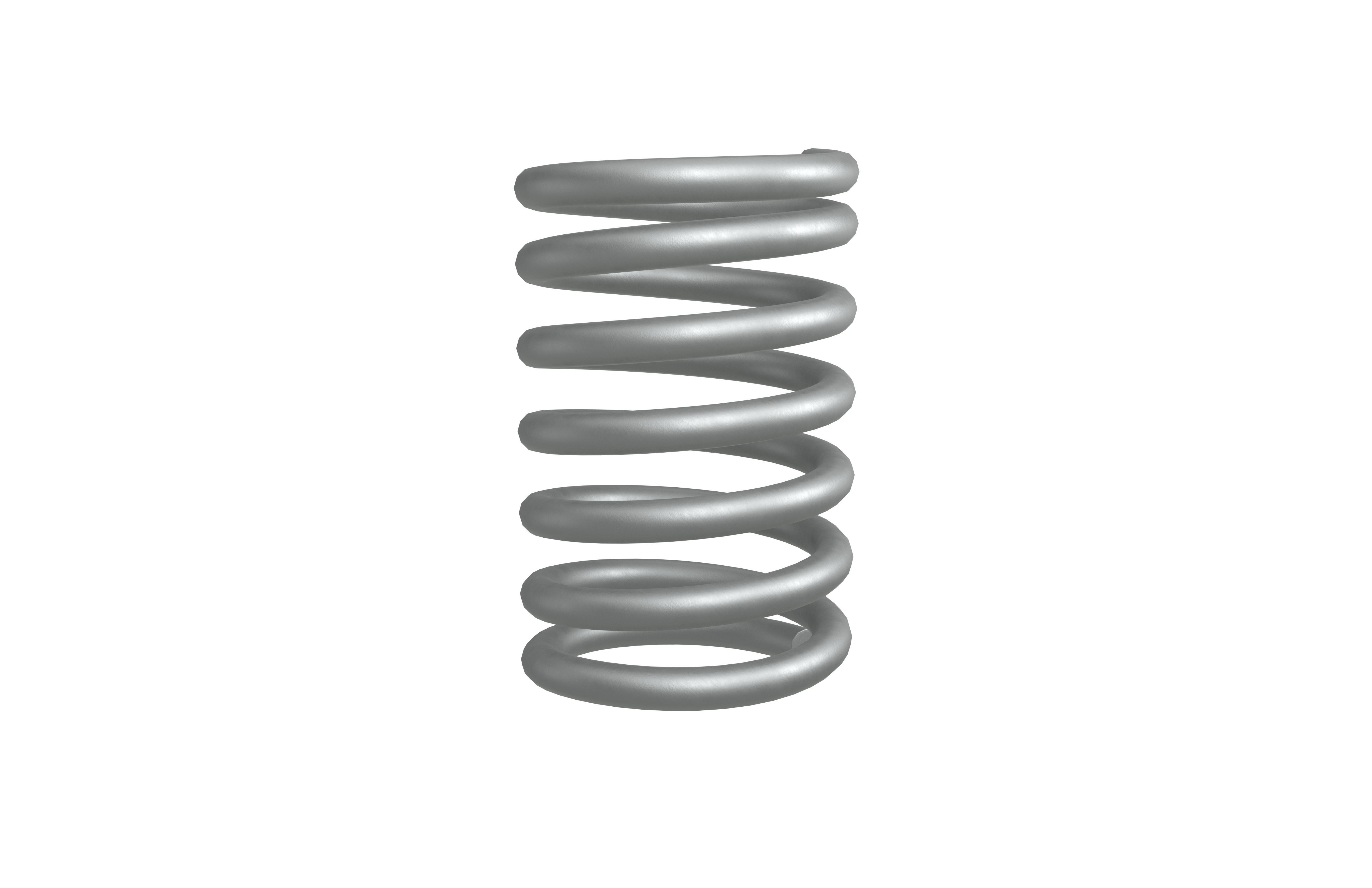Coil Spring V1 001 Low-poly 3D model_3