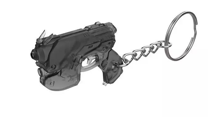 Keychain - DVa Blaster - Overwatch - Printable model - STL