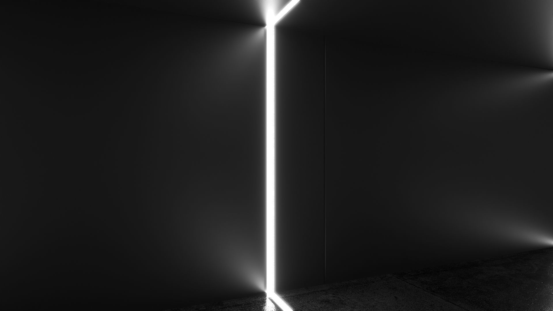 Dark modern car showroom 3D model_3