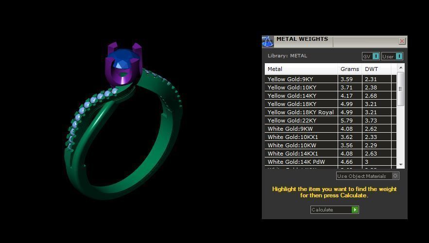 Diamond Ring 3D print model_4
