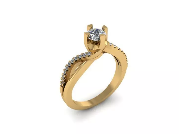 Diamond Ring 3D print model_0