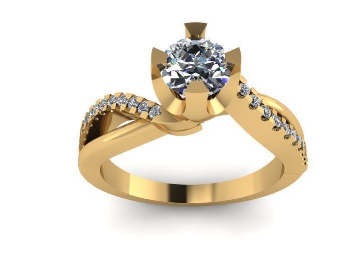 Diamond Ring 3D print model_2