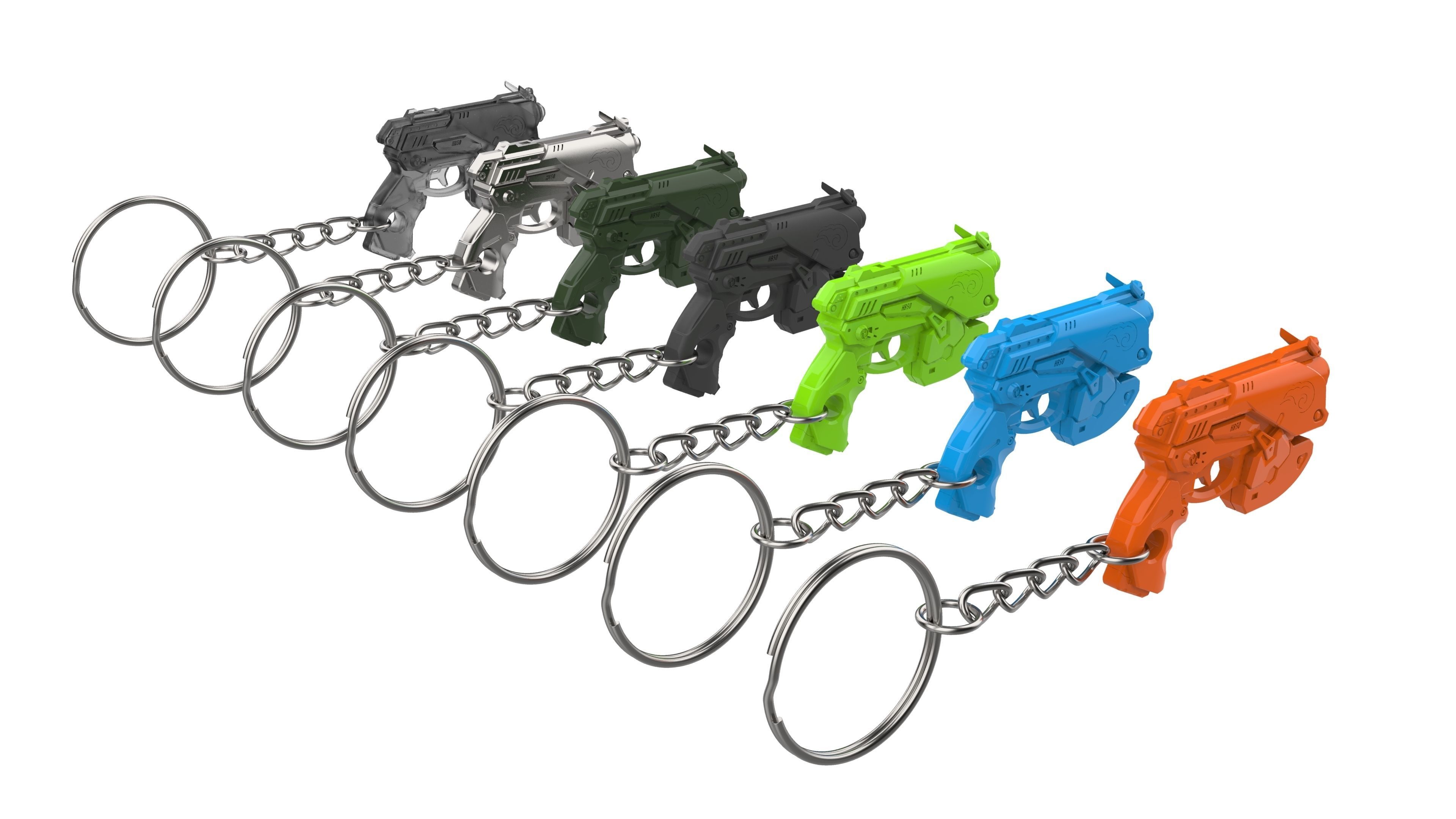 Keychain - DVa Palanquin Blaster - Overwatch - Printable - STL 3D print model_12