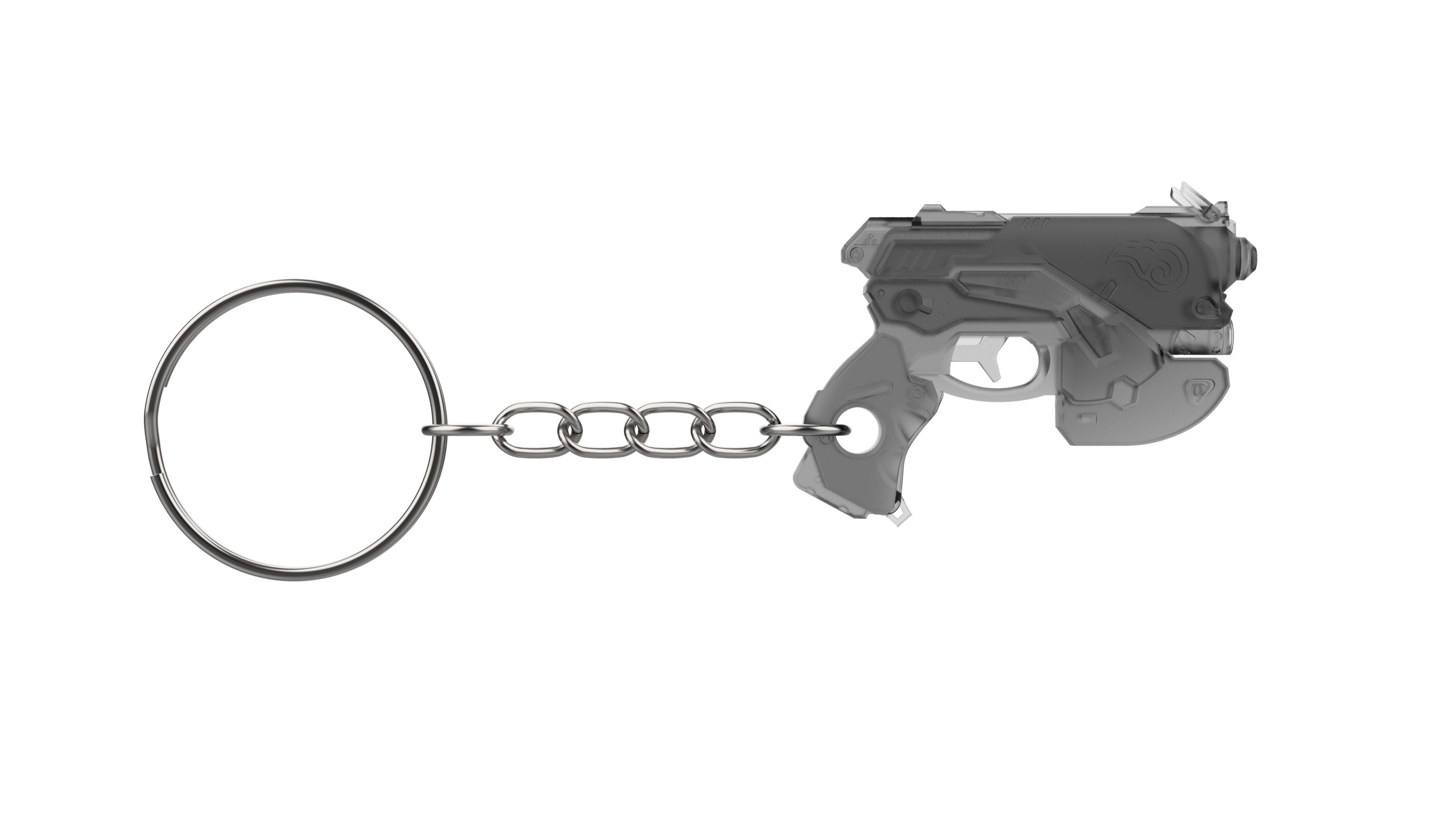 Keychain - DVa Palanquin Blaster - Overwatch - Printable - STL 3D print model_6