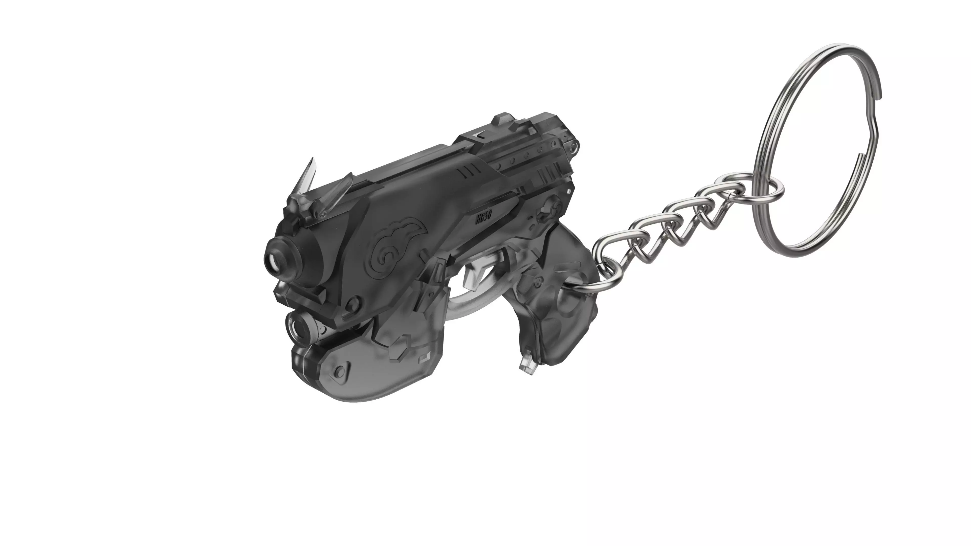 Keychain - DVa Palanquin Blaster - Overwatch - Printable - STL 3D print model_0