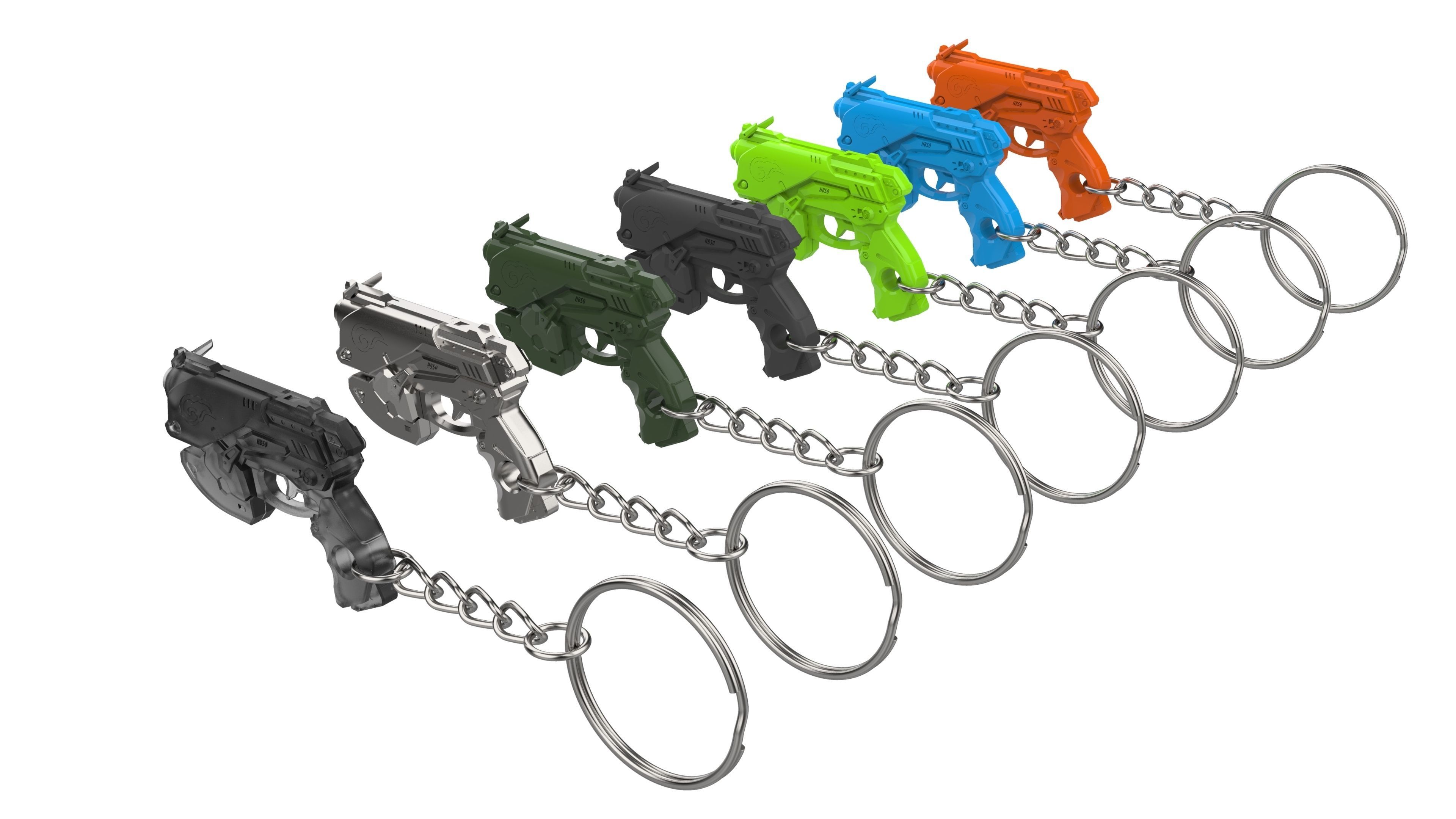 Keychain - DVa Palanquin Blaster - Overwatch - Printable - STL 3D print model_11