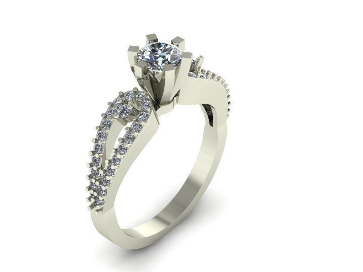 Diamond Ring 3D print model_1