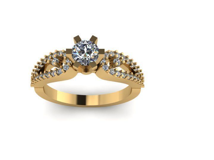 Diamond Ring 3D print model_2