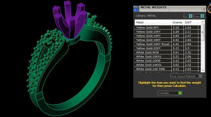 Diamond Ring 3D print model_4