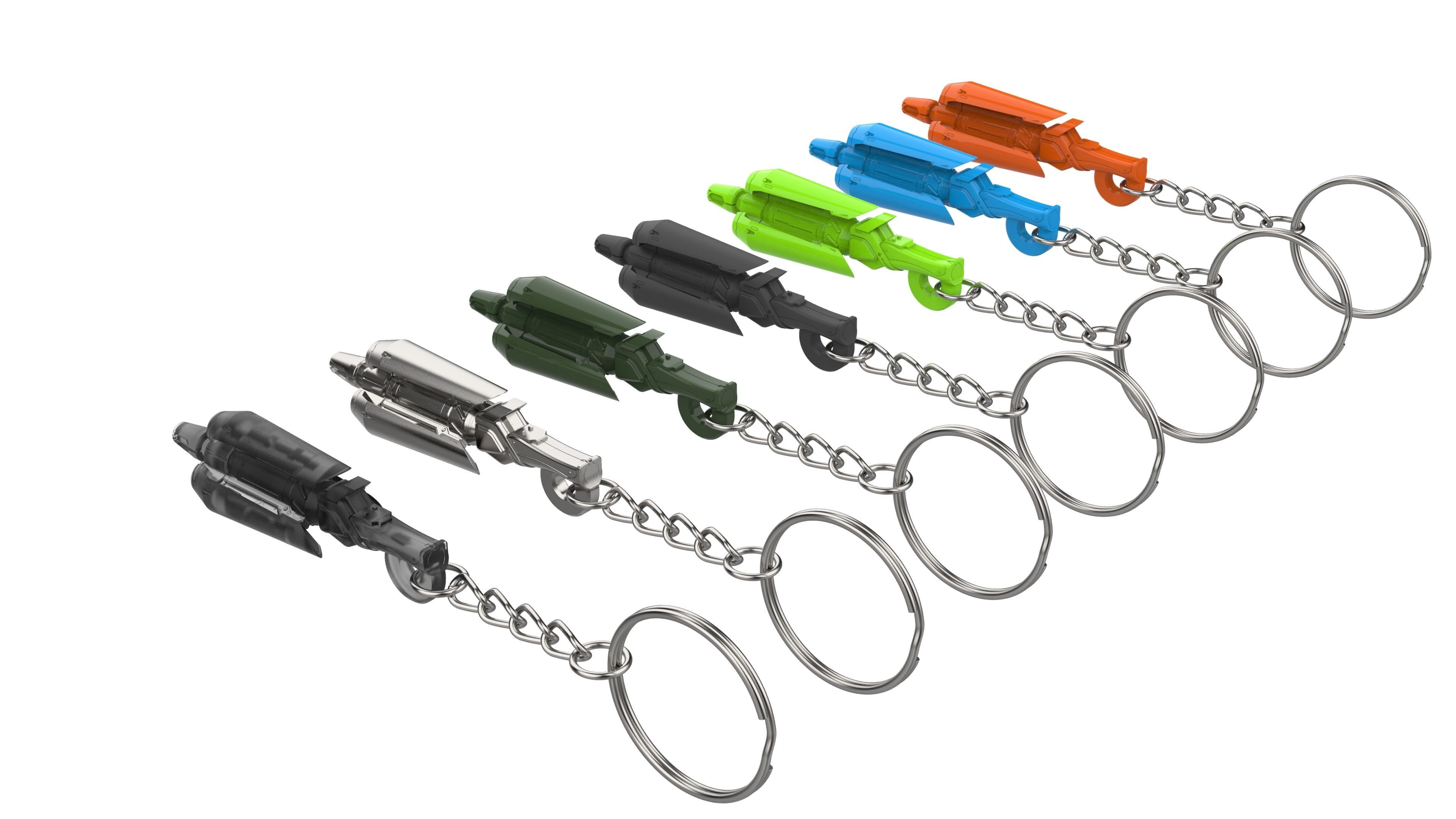 Keychain - Mercy Caduceus Staff - Overwatch - Printable - STL 3D print model_12