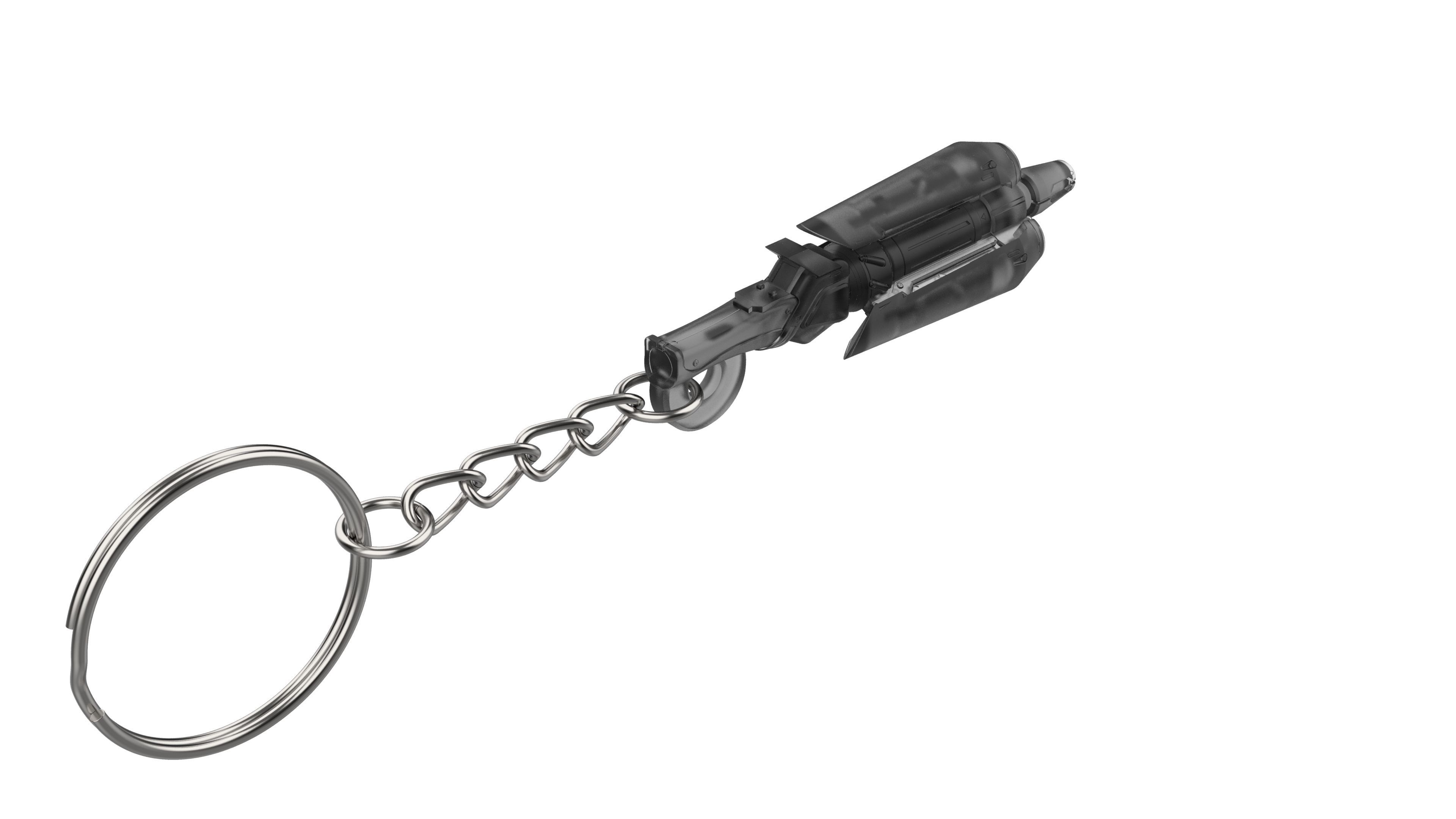 Keychain - Mercy Caduceus Staff - Overwatch - Printable - STL 3D print model_7