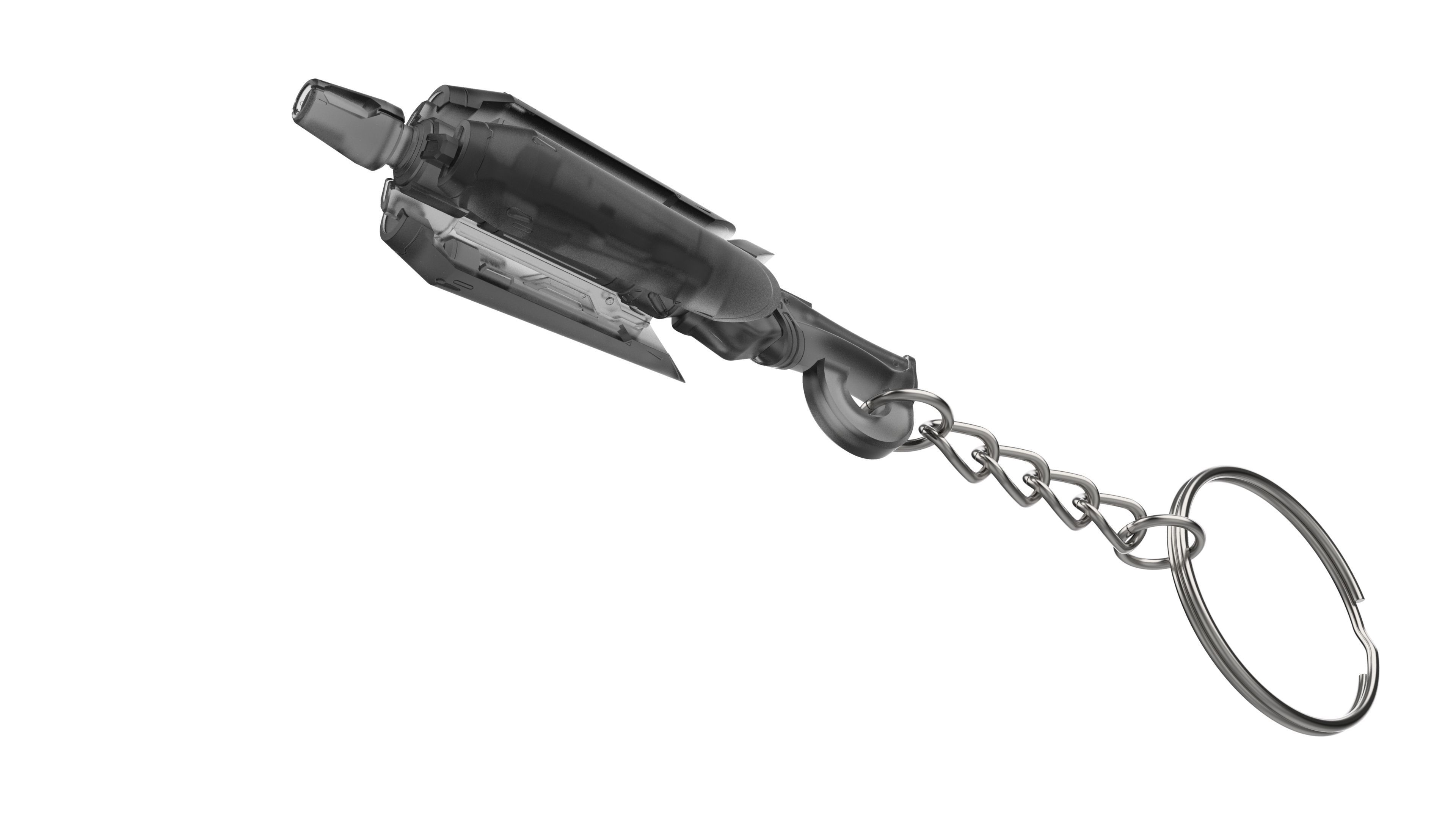 Keychain - Mercy Caduceus Staff - Overwatch - Printable - STL 3D print model_2