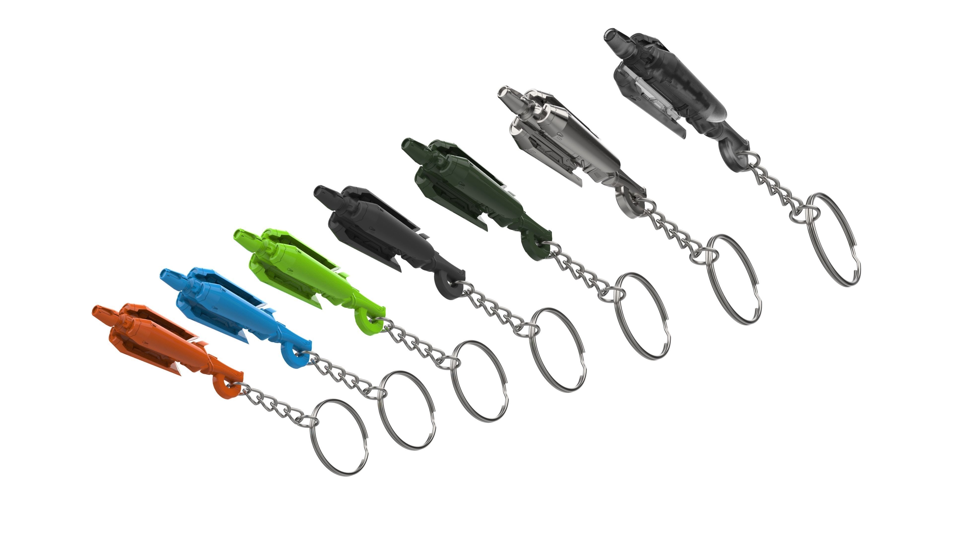 Keychain - Mercy Caduceus Staff - Overwatch - Printable - STL 3D print model_10