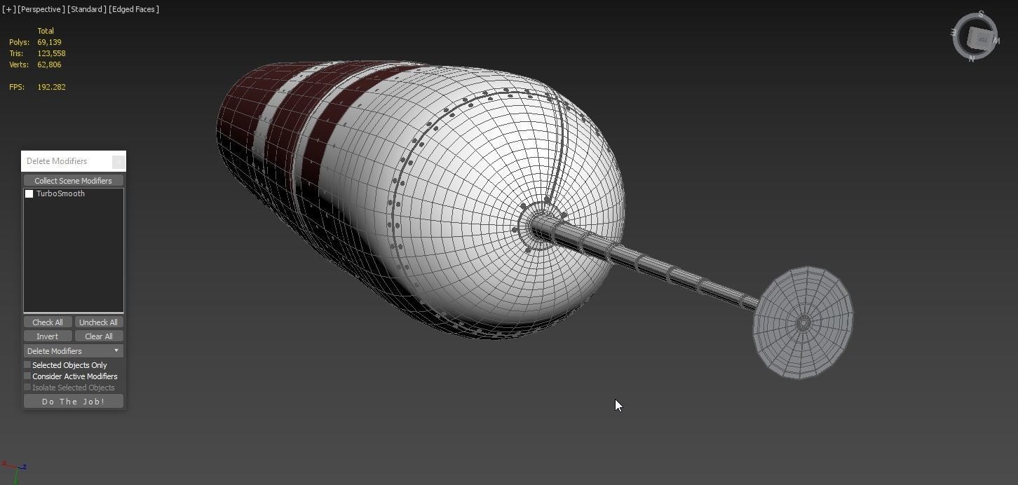 Trident D5 Submarine Ballistic Missile 3D model_1