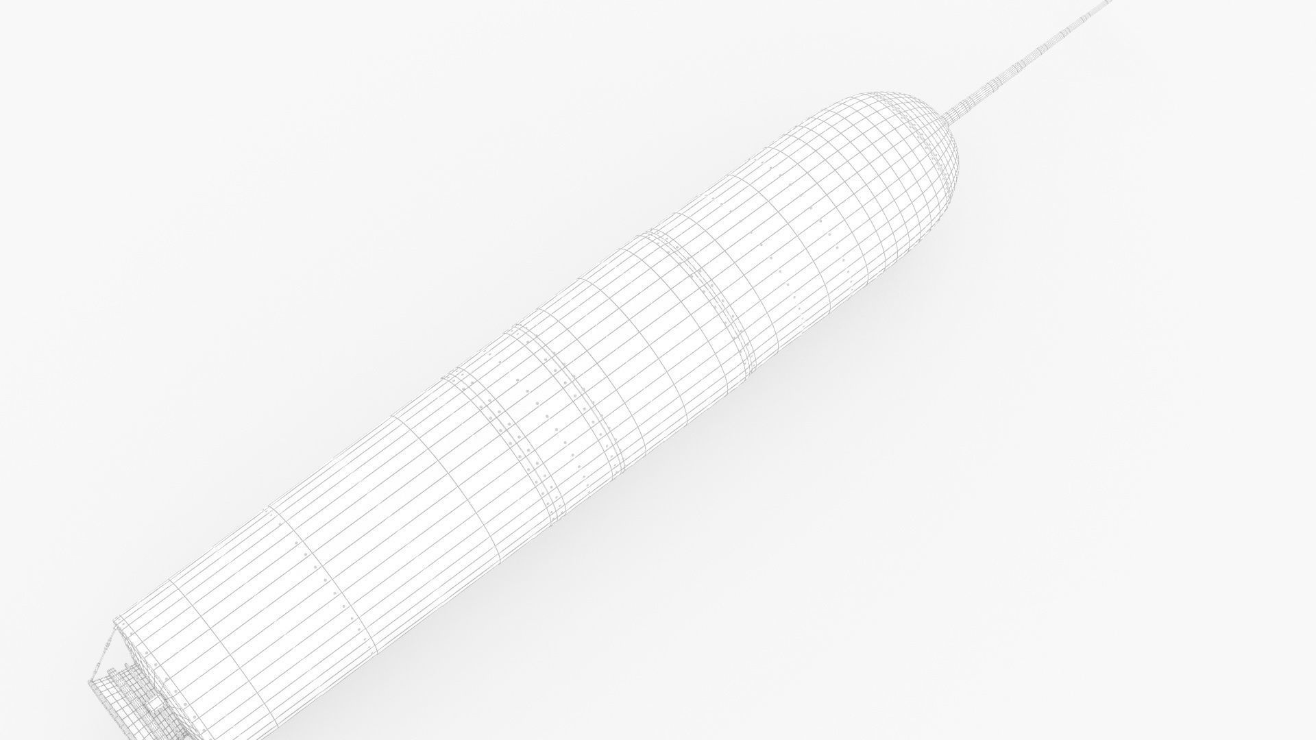 Trident D5 Submarine Ballistic Missile 3D model_35