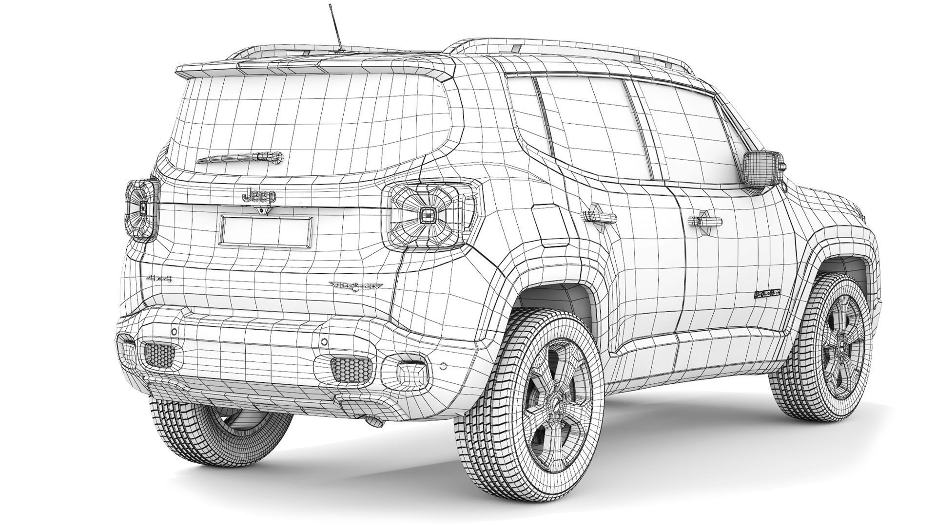 Jeep Renegade Trailhawk 2016 3D model_9
