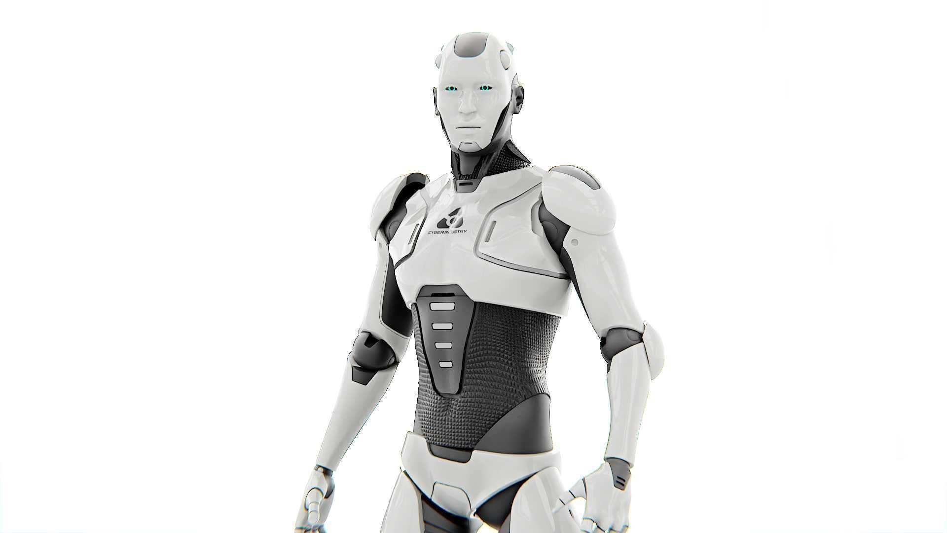 ANDROID  CRONOSH  RIGGED 3D model_2