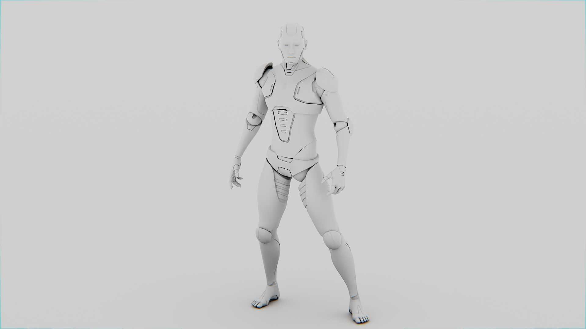 ANDROID  CRONOSH  RIGGED 3D model_33