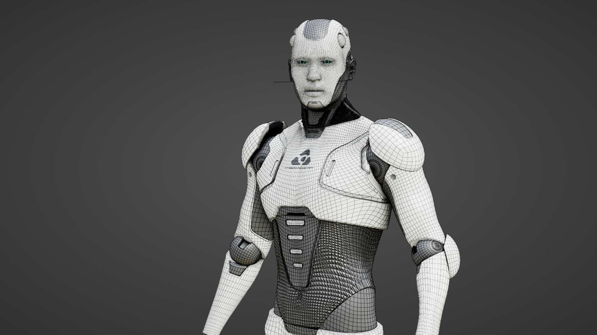 ANDROID  CRONOSH  RIGGED 3D model_39