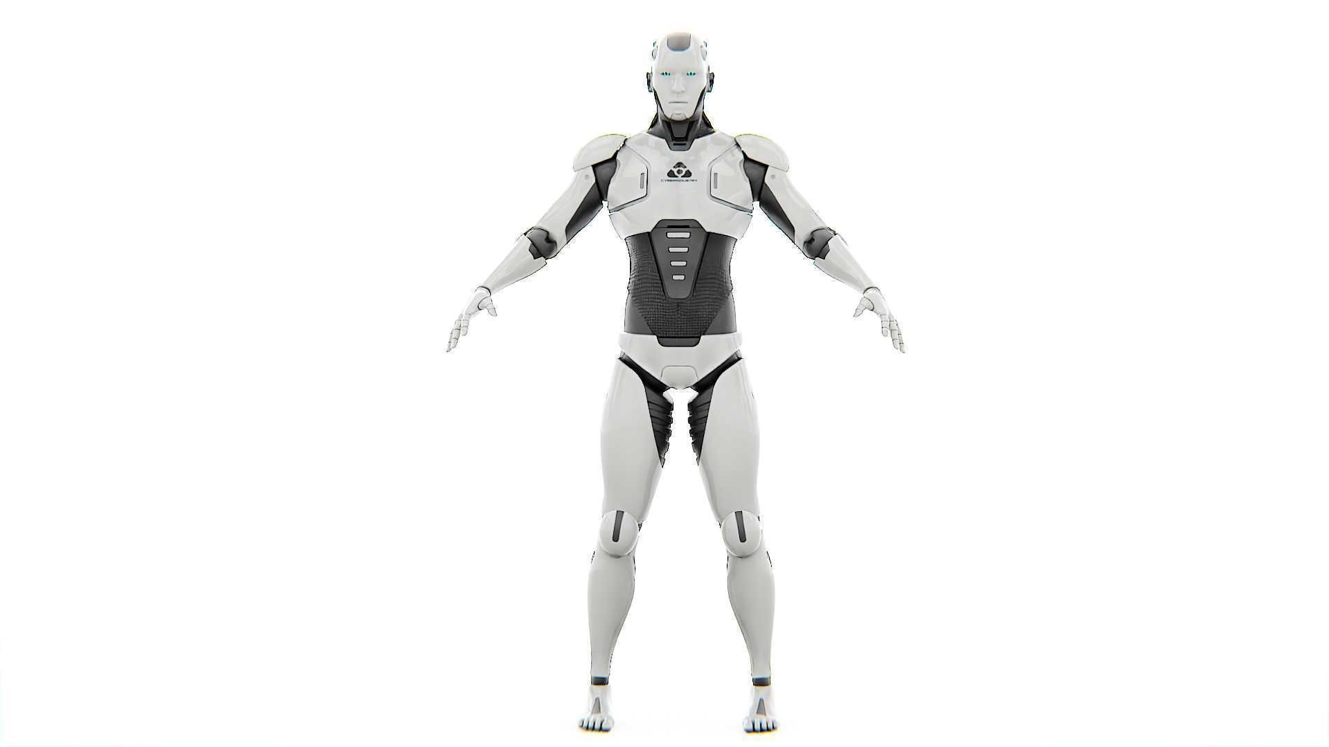 ANDROID  CRONOSH  RIGGED 3D model_28