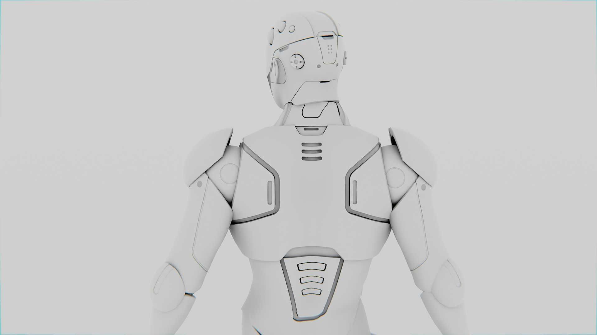 ANDROID  CRONOSH  RIGGED 3D model_31