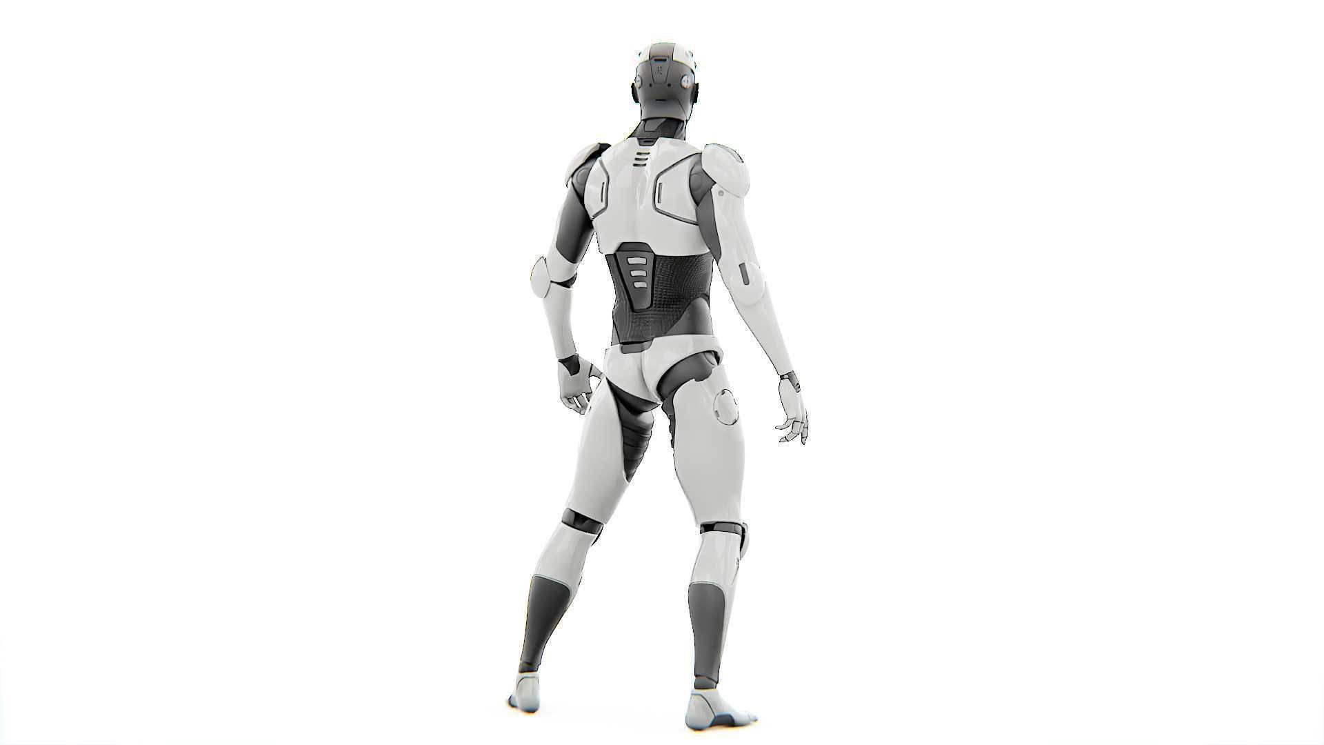 ANDROID  CRONOSH  RIGGED 3D model_9