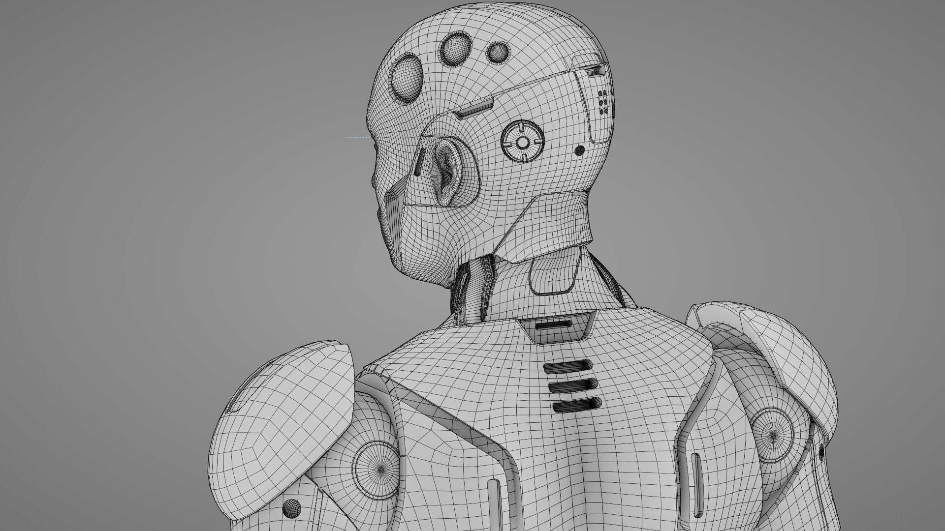 ANDROID  CRONOSH  RIGGED 3D model_36
